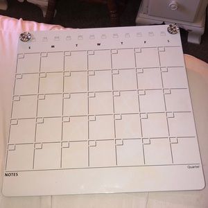 dry erase board calendar